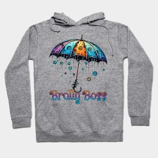 Brolly Boss Colorful Umbrella design Hoodie